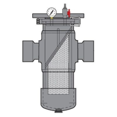 1/2" Spears PVC Basket Strainer - SOC - EPDM - SS6 Mesh (BS22S6-005)