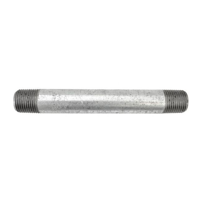 1/2" x 6" Galvanized Malleable Nipple - MNPT (GSN126 / 11460)