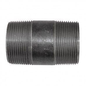 3" X 4" Black Malleable Iron Nipple (10024)