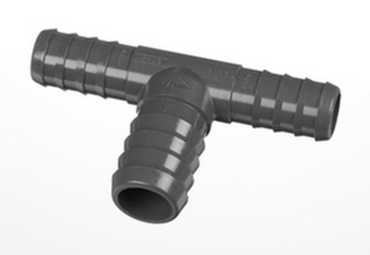 1" x 1" x 1" 1/4" Tee Insert x Bullhead Insert Fitting