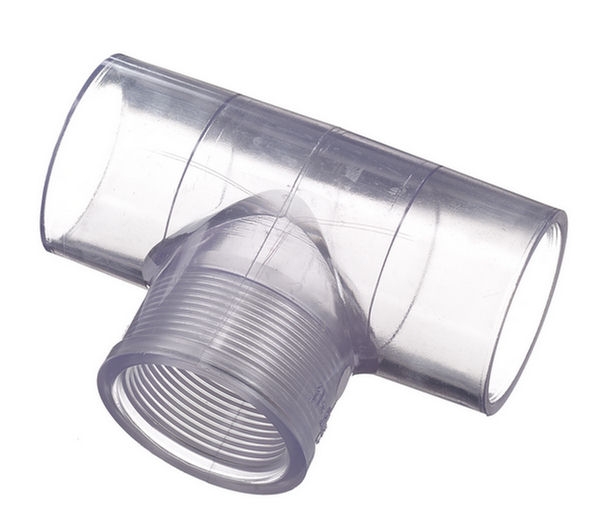 SCH 40 Clear Tees Slip x Slip x Fipt