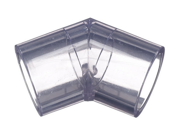 SCH 40 Clear 45° Elbows Slip x Slip