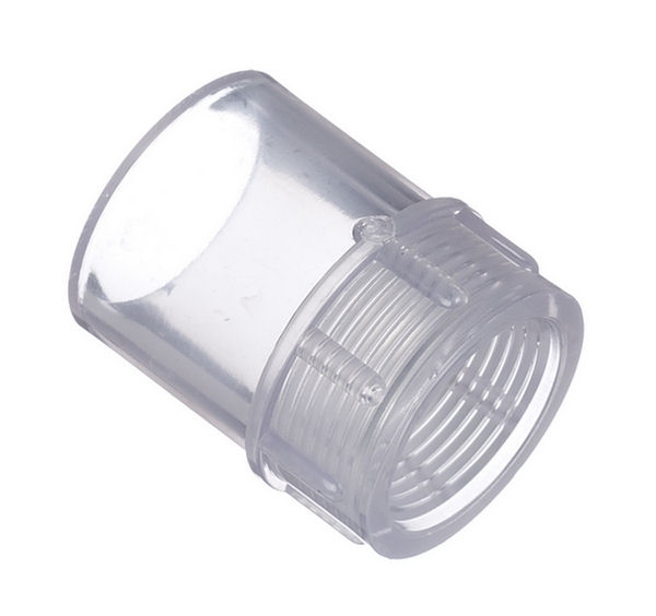 SCH 40 Clear Female Adapters Slip x Fipt
