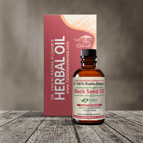 Dr. Yah'ki Rapha Elohim's Cold Pressed Black Seed Oil Dr. Yah'ki Rapha Elohim's Cold Pressed Black Seed Oil