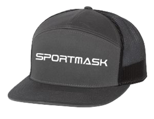 Sportmask 7 Panel Flat Brim Trucker Hat 