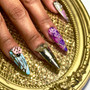 Star Twix Nails Anime Jojo's Bizarre Adventure Golden Wind Giorno Inspired Nail Set