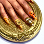 Star Twix Nails Anime Jojo's Bizarre Adventure Golden Wind Narancia Inspired Nail Set