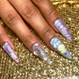 Star Twix Nails Anime Dramatical Murders Clear Inspired Nail Set