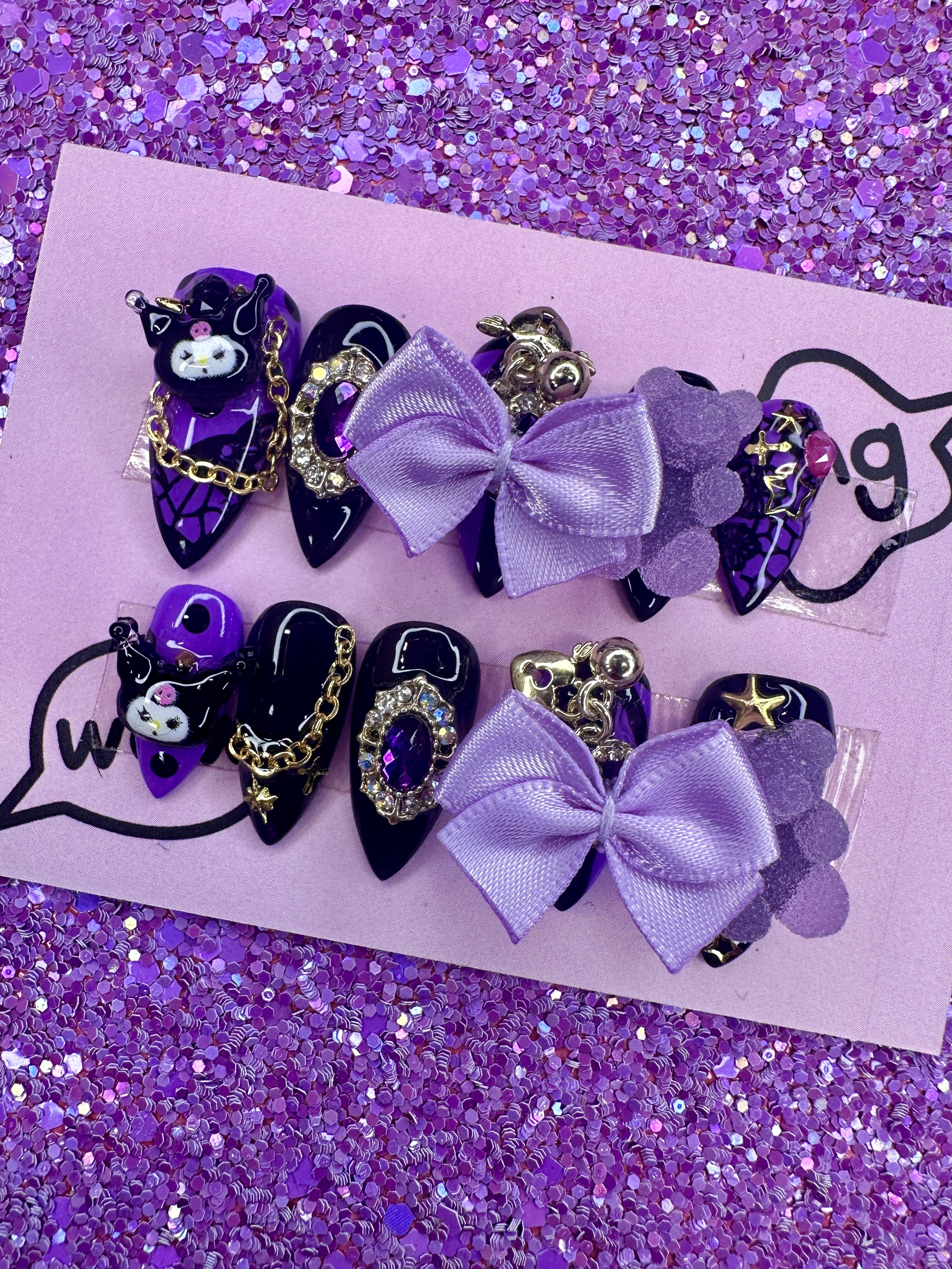 Kawaii Kuromi Nails