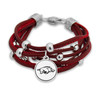 Arkansas Razorbacks Bracelet- Lindy Leather