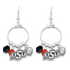 Oklahoma State Cowboys Earrings- Haute Wire-OKS22696