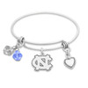 North Carolina Tar Heels Haute Wire Memory Wire Bracelet