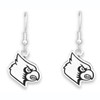 Louisville Cardinals Earrings- Silver Logo-LOU56611