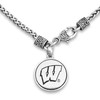 Wisconsin Badgers Necklace- Silver Linings-WIS57053