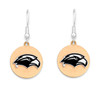 Southern Mississippi Golden Eagles Two Tone Medallion Earrings