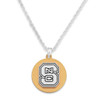 NC State Wolf Pack Necklace- Two Tone Medallion-NCS22794