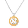 North Carolina Tar Heels Necklace- Two Tone Medallion-UNC22793