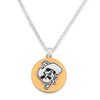 Oklahoma State Cowboys Necklace- Two Tone Medallion-OKS22797