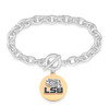 LSU Tigers Two Tone Medallion Bracelet