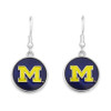 Michigan Wolverines Society Earrings