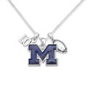 Michigan Wolverines Necklace- Touchdown