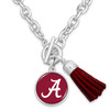 Alabama Crimson Tide Necklace- Team Color Tassel