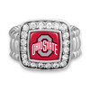 Ohio State Buckeyes Stretch Ring- Crystal Square