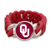Oklahoma Sooners Team Color Silicone Stretch College Bracelet
