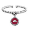 Arkansas Razorbacks X Bangle Cuff College Bracelet