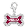 Arkansas Razorbacks Dog Bone Pet Collar Charm