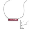 Arkansas Razorbacks Necklace- Nameplate (Adjustable Slider Bead)