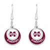 Mississippi State Bulldogs Earrings- Stacked Disk