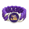 LSU Tigers Team Color Silicone Stretch College Bracelet