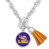 LSU Tigers Necklace- Team Color Tassel