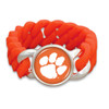 Clemson Tigers Team Color Silicone Stretch College Bracelet