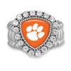 Clemson Tigers Stretch Ring- Crystal Shield