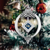 Georgia Tech Yellow Jackets Christmas Ornament- Bulb with Hanging Charm