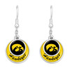 Iowa Hawkeyes Earrings- Stacked Disk