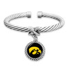 Iowa Hawkeyes Bracelet- X Bangle Cuff