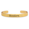 Indiana Hoosiers Bracelet-  Gold Cuff/ School Mascot