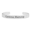 Iowa State Cyclones Bracelet-  Silver Cuff/ Spirit Slogan