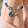 Kansas Jayhawks Bracelet- Harvey Leather Twisted Rope