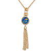 Kansas Jayhawks Gold Tassel Necklace