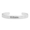 Kansas State Wildcats Bracelet-  Silver Cuff/ School Name