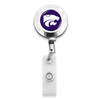 Kansas State Wildcats Round Badge Reel Alligator Clip