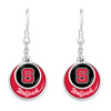 NC State Wolfpack Earrings- Stacked Disk
