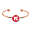 Nebraska Cornhuskers Bracelet- Izzie Rose Gold Cuff