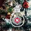 Nebraska Cornhuskers Snowman Christmas Ornament