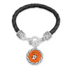 Oklahoma State Cowboys Bracelet- Black Leather Toggle