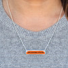 Oklahoma State Cowboys Necklace- Nameplate (Adjustable Slider Bead)